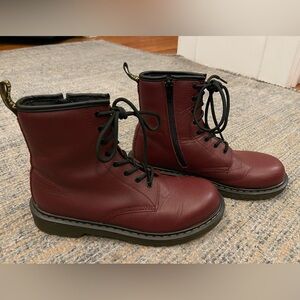 Dr. Martens Burgundy Ankle Boots